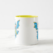 好奇心が強く青いScorchio ツートーンマグカップ (中央)