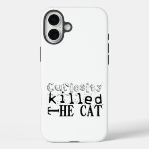 好奇心が猫の諺人気があるSCを殺した iPhone 16 PLUSケース