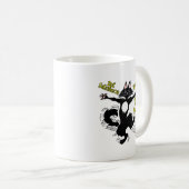 好奇心が猫を殺したが満足した コーヒーマグカップ (正面右)