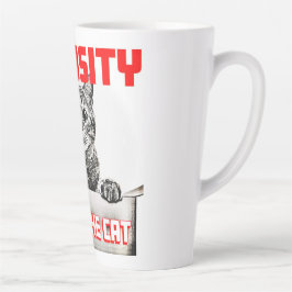 好奇心が猫を癒した カフェラテマグ