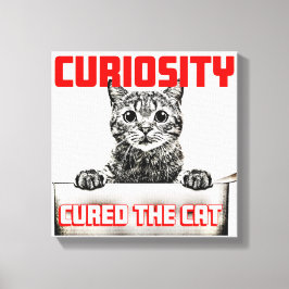 好奇心が猫を癒した キャンバスプリント