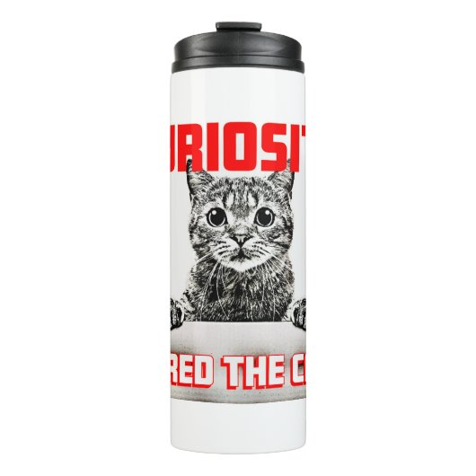 好奇心が猫を癒した タンブラー (正面)