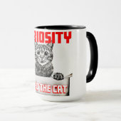 好奇心が猫を癒した マグカップ (正面右)