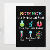 好奇心が育まれる科学 招待状 (正面/裏面)