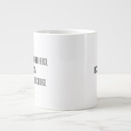 好奇心と勇気には余分なコーヒーが必要 ジャンボコーヒーマグカップ