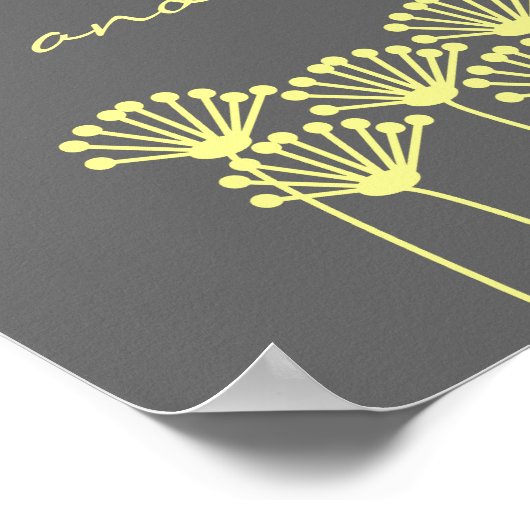 好奇心と希望で世界を迎える引用文ポスター ポスター (角)