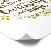 好奇心と希望で世界を迎える引用文 ポスター (角)