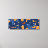 好奇心と愛 = 魔法のジグソーパズルのピース キャンバスプリント (正面)