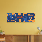 好奇心と愛 = 魔法のジグソーパズルのピース キャンバスプリント (インサイチュ (リビング))