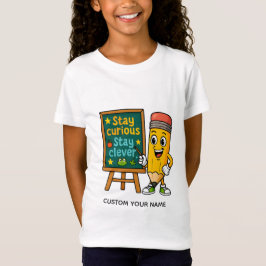 好奇心と賢さを大切に:教室での自信 Tシャツ