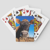 好奇心にあふれているがあっているジャージー牛 トランプ (裏面)