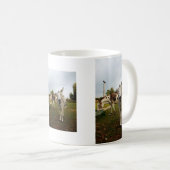 好奇心にあふれるろばのマグ コーヒーマグカップ (正面右)