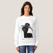 好奇心にあふれる黒い実験室-スエットシャツ スウェットシャツ (正面フル)