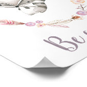 好奇心にかわいいベビーアニマルボーリース子供部屋 ポスター (角)