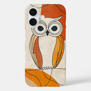 好奇心に満ちたフクロウの表情 iPhone 16ケース