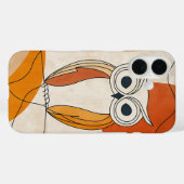 好奇心に満ちたフクロウの表情 Case-Mate iPhoneケース (裏面 (横))