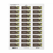 好奇心に満ちたフクロウオンブランチ ラベル (フルシート)