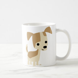 好奇心に満ちた小さな犬の漫画のマグカップ コーヒーマグカップ