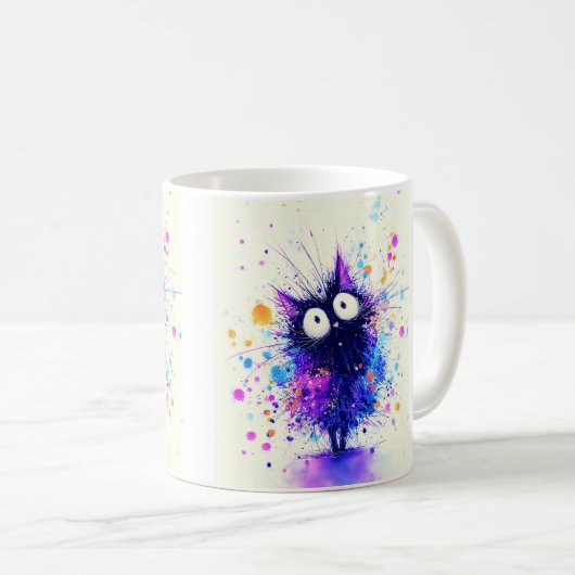 好奇心に満ちた火花 コーヒーマグカップ (正面右)