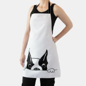 好奇心に満ちた犬のエプロン エプロン (インサイチュ)