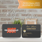 「好奇心に満ちた」やる気を起こさせるのインスパイア引用文 名刺