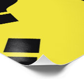 好奇心のカオス – ミニマルな質問マークポスター ポスター (コーナー)