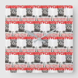 好奇心の壁時計 スクエア壁時計