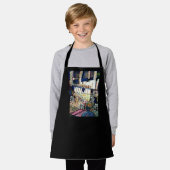 好奇心の大きさ エプロン (着用した状態)