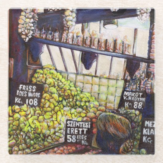 好奇心の大きさ ガラスコースター (正面)