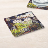 好奇心の大きさ スクエアペーパーコースター (アングル)