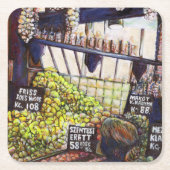 好奇心の大きさ スクエアペーパーコースター (正面)