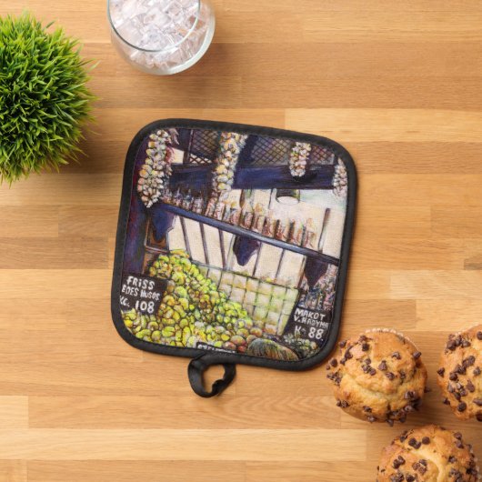 好奇心の大きさ 鍋敷き (トップダウン)