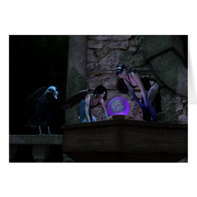 好奇心の強いカラス妖精の国 (正面横)