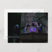 好奇心の強いカラス妖精の国 ポストカード (正面/裏面)