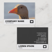 好奇心の強いガチョウ 名刺 (正面/裏面)