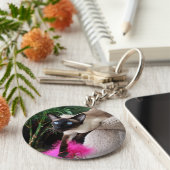 好奇心の強いシャム猫 キーホルダー (側面)