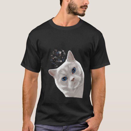 好奇心の強いブリティッシュ・ショートヘア Tシャツ (正面)