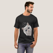 好奇心の強いブリティッシュ・ショートヘア Tシャツ (正面フル)
