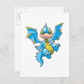 好奇心の強いブルースコーチオ ポストカード (正面/裏面)