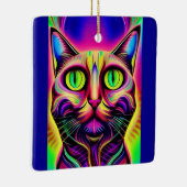 好奇心の強い猫オーナメント セラミックオーナメント (右)