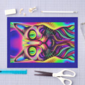 好奇心の強い猫ティッシュペーパー 薄葉紙 (クラフト)