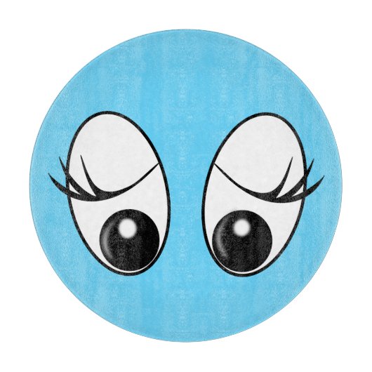 好奇心の目で板を切る – あなたの色 カッティングボード (正面)