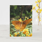 好奇心の翼(3)グリーティングカード カード (黄色い花)