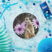 好奇心の開花：紫のデイジーの間のメルカト ペーパープレート (パーティー)