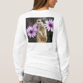 好奇心の開花：紫のデイジーの間のメルカト Tシャツ (裏面)