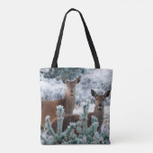 好奇心の鹿のトートバッグ トートバッグ (裏面)
