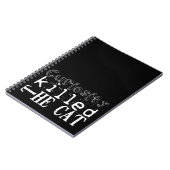 好奇心は猫の人気がある諺の黒NBを殺した ノートブック (左側)