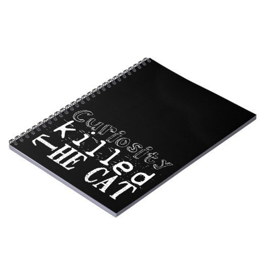 好奇心は猫の人気がある諺の黒NBを殺した ノートブック (左側)