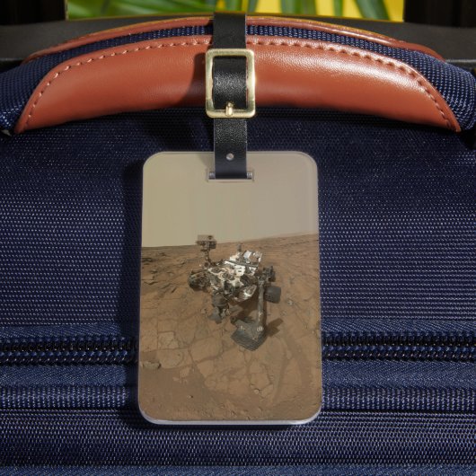 好奇心は表面に揺れ動く火星。 ラゲッジタグ (正面インサイチュ2)