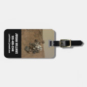 好奇心は表面に揺れ動く火星。 ラゲッジタグ (正面横)